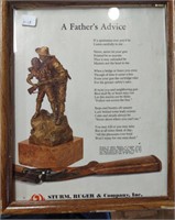 'A Fathers Advice' Prayer, 8" x 10" Framed