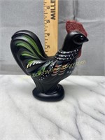 Hand painted Fenton rooster