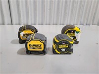 4 Used Tape measure