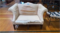 CHIPPENDALE STYLE SETTEE - NEEDS UPHOLSTERY