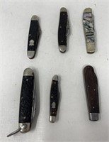 Group of vintage pocket knives PB