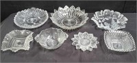 Group of glass dishes box lot