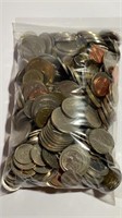 Bag of World Currency Coins