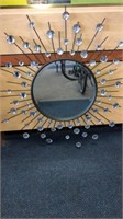 32 inch Modern Starburst Wall Mirror