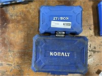 1 LOT ( 2 BOXES ) KOBALT TOOL SET ** BOX IS