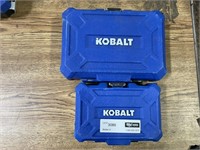 1 LOT ( 2 BOXES) KOBALT TOOL SET **BOX IS