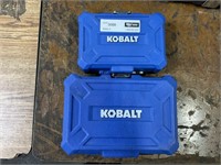 1 LOT ( 2 BOXES ) KOBALT TOOL SET ** BOX IS