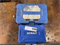 1 LOT ( 2 BOXES) KOBALT TOOL SET ** BOX IS