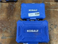 1 LOT ( 2 BOXES) KOBALT TOOL SET** SLIGHTLY
