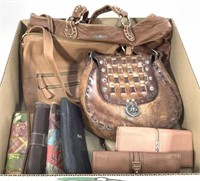 (9pc) Women’s Handbags, Shoulder Bags, Wallets