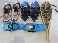 Lot of 4 Pairs of Assorted Snow Shoes