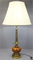 Brass & Wood  Lamp