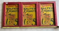3-Wood Frame Vintage Peanut Ads