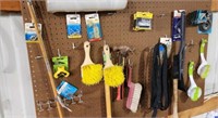 Scrub Brushes, Grill Cleaner, Assorted Hardware,