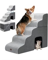 5 step dog stairs with tunnel slightly used