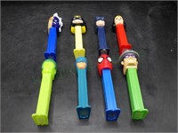 Vintage DC Comics Pez Dispensers x 8