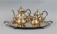 (4) PIECE REED & BARTON STERLING COFFEE SERVICE