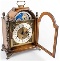 Vintage Hamilton Moon Phase Chiming Mantle Clock