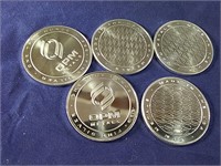 5 -1 TROY OZ SILVER ROUNDS