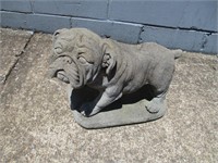 Concrete Bulldog Statue 28" Long