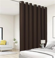 Brown blackout curtains 84x108 in