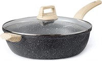 CAROTE 12.5 Nonstick Skillet  6 Qt  Granite