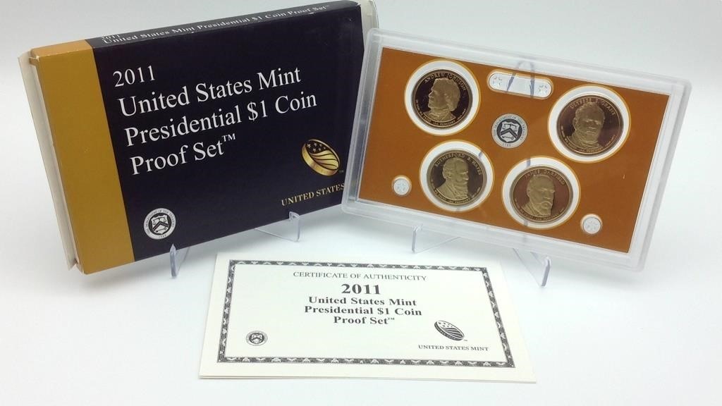 2011 U.S. Mint Presidential Dollar Coin Proof Set