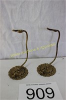 Pair of Vintage Brass Bell Holders