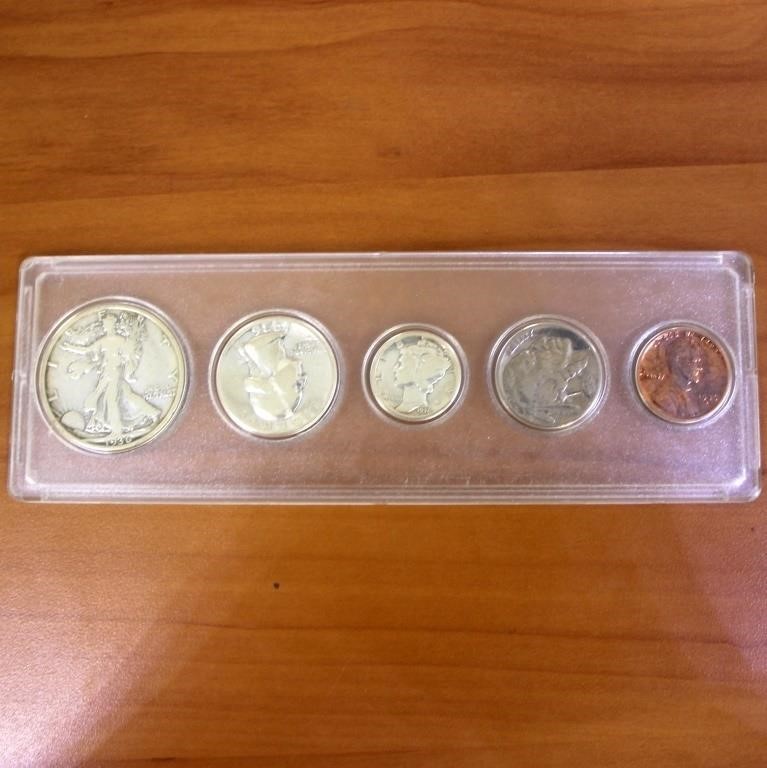 1936 US Mint Coin Set in Slab
