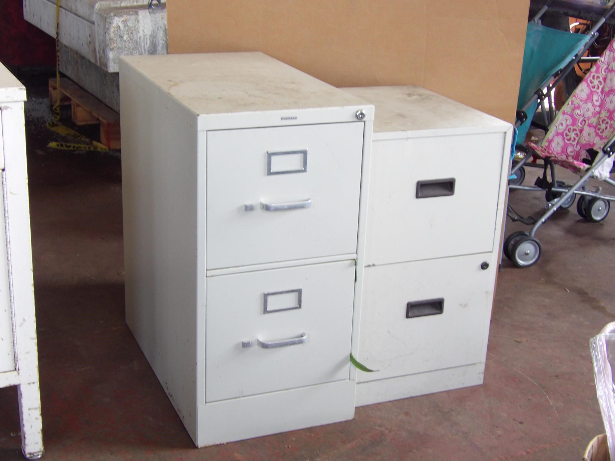 2 Metal Filing Cabinets