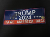 Donald Trump signed Bumper Sticker COA
