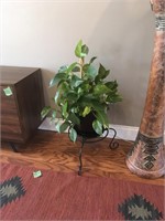 live house plant & stand