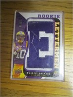 Russell Shepard Letterman Card 10/50 2013 LSU UD