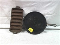 CAST IRON #9 GRISWOLD SMALL LOGO GRIDDLE & CORN