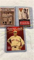 3 Babe Ruth Baseball Cards
