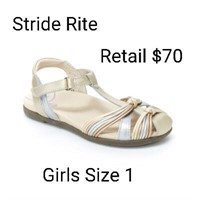 Stride Rite Gils Sandals Size 1 Retail $70