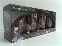 Power Ranger 4 Pack Pint Glass Set