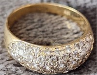 Q - 14K GOLD RING  3.6G  (S77)