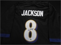 LAMAR JACKSON SIGNED JERSEY WITH COA