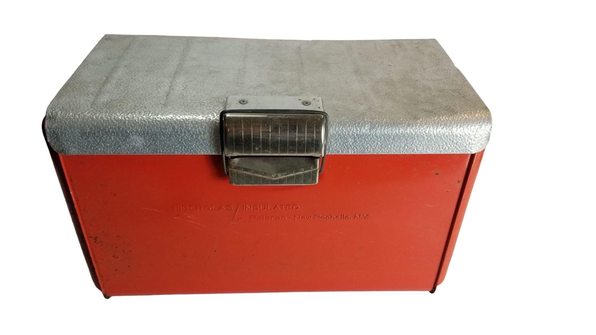 Vintage Poloron Metal Cooler