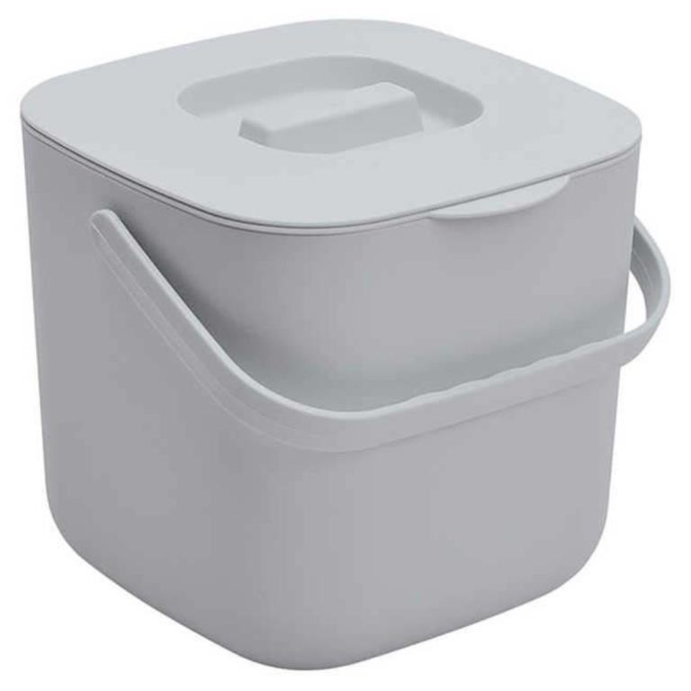 New Compost bin Kitchen Counter with lid Gray