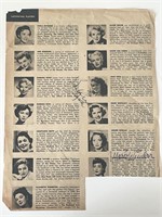 The Killing Marie Windsor signed magazine page