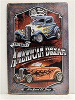 The Great American Dream Metal Sign 8" x 12"