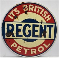 Reproduction British Regent Petrol Metal Sign