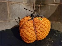 Handmade plush pumpkin