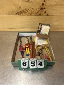 Assorted Wood Toys, Instruments & More