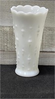 Vintage Milk Glass Vase 7.5" High