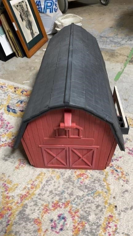 Plastic Barn Shaped Mail Box 12" Wide X 22" Long