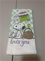 PEANUTS Snoopy Some Bunny Loves You Kitchen Towel