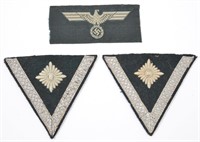 WWII German Army Breast Eagle And Rank Chevrons